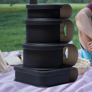 Silipint: Silicone Go Go Set of 4 Bowls: Sizes: 5, 10, 20, 30 oz